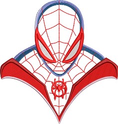 detailed spiderman machine embroidery pattern - Spiderman for reusable tote bags