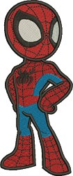 Spiderman - 4x4 spiderman detailed embroidery design for decorative pillow covers