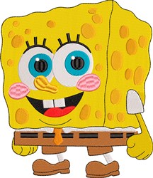 detailed bob machine embroidery pattern - Sponge Bob perfect for patchwork quilt blocks