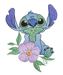 Stitch - 5x7 stitch detailed machine embroidery design perfect for reusable tote bags