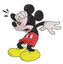 detailed mickey machine embroidery pattern - Surprised Mickey for patchwork quilt blocks