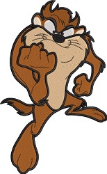 detailed devil machine embroidery pattern - Tasmanian Devil perfect for Pillows