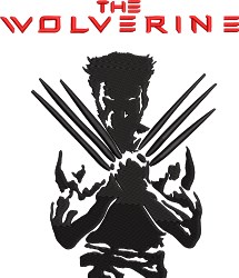 The Wolverine - 5x7 wolverine detailed machine embroidery design for T-Shirts