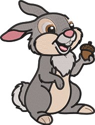 Thumper - 4x4 bunny rabbit detailed machine embroidery design for Baby Blankets