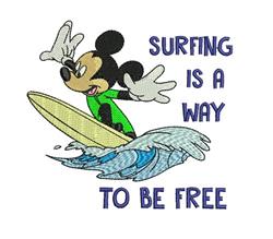 To Be Free - 5x7 free detailed machine embroidery design perfect for Beach Towels