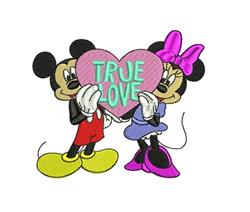 True Love - 5x7 heart detailed machine embroidery design perfect for reusable tote bags