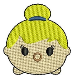 fairy beginner-friendly machine embroidery - Tsum Tsum Tinkerbell for decorative pillow covers