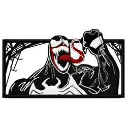 detailed easter venom machine embroidery pattern - Venom perfect for reusable tote bags