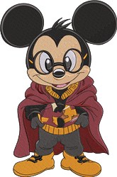 Wizard Mickey - 4x4 mickey detailed machine embroidery design for Party Decorations