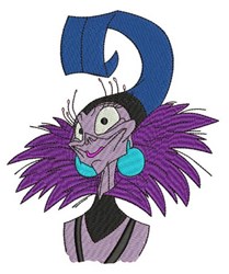yzma detailed machine digital embroidery - Yzma perfect for Decorative Pillows