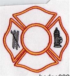 detailed badge machine embroidery pattern - Badges perfect for Emergency Vehicles