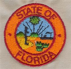 beginner-friendly florida machine embroidery pattern - Florida perfect for T-Shirts