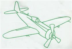 beginner-friendly plane0992 machine embroidery pattern - plane0992 for kitchen tea towels