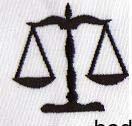 Scale - 4x4 scale quick stitch machine embroidery design for Legal Office Decor