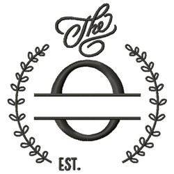 O Wedding Name Drop Embroidery Design | EmbroideryDesigns.com