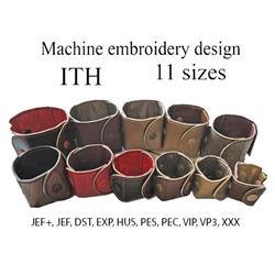 ITH Pencil Case Organizer Embroidery Design