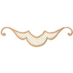 Heirloom Accent - 5x7 accent beginner-friendly embroidery design for kitchen aprons