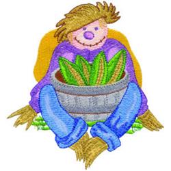 Scarecrow with Corn