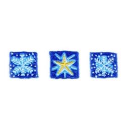 star detailed machine embroidery - Snowflakes & Star Border for reusable tote bags