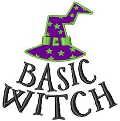 witch beginner-friendly machine embroidery - Basic Witch perfect for kitchen tea towels