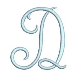 script beginner-friendly machine embroidery - Classic Script D for patchwork quilt blocks