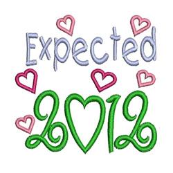 beginner-friendly heart machine embroidery pattern - Expected 2012 for reusable tote bags
