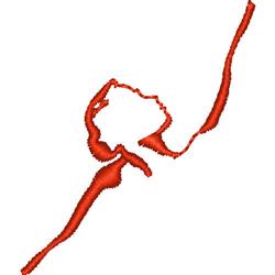Dancer - 4x4 dancer quick stitch machine embroidery design for Dance Studio Decor