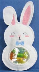ITH Easter Candy Bag 1 - 5x7 bunny rabbit in-the-hoop embroidery design for Easter Baskets