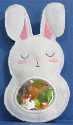 bunny rabbit in-the-hoop machine embroidery - ITH Easter Candy Bag 4 for Gift Holders