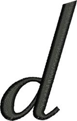 quick stitch case machine embroidery pattern - Lower Case d for decorative pillow covers