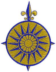 beginner-friendly compa machine embroidery pattern - Mariners Compass for decorative pillow covers