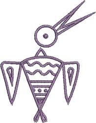 Native Bird - 4x4 bird beginner-friendly embroidery design for decorative pillow covers