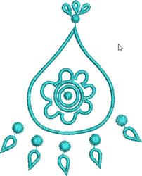 Native - 4x4 native beginner-friendly machine embroidery design for kitchen tea towels