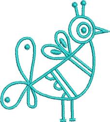 bird beginner-friendly machine embroidery - Native Insect for patchwork quilt blocks