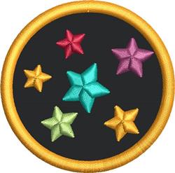 4x4 applique patch pattern - Outer Space 2 Applique or Patch for reusable tote bags