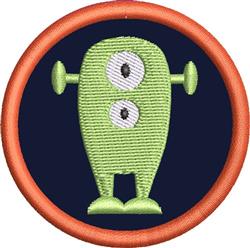 beginner-friendly patch applique machine embroidery pattern - Outer Space 8 Applique or Patch for Backpacks