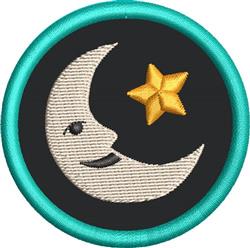 star applique machine embroidery - Outer Space 9 Applique or Patch for decorative pillow covers