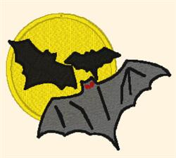 Bats - 5x7 bat detailed machine embroidery design perfect for Halloween Costumes