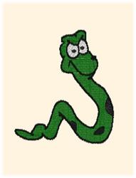 detailed snake machine digital embroidery pattern - Snake perfect for Nursery Decor