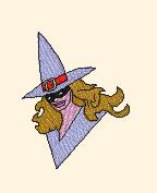 Witch - 4x4 witch beginner-friendly machine embroidery design for Halloween Costumes
