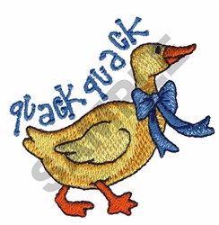QUACK QUACK Embroidery Design | EmbroideryDesigns.com