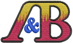 beginner-friendly a&b machine embroidery pattern - A&B for decorative pillow covers