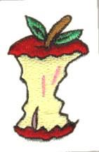 beginner-friendly autumn apple machine embroidery pattern - Apple for decorative pillow covers