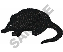 detailed armadillo machine digital embroidery pattern - ARMADILLO perfect for Patches