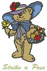 bear detailed machine digital embroidery - Bear 9 perfect for Garden Decor