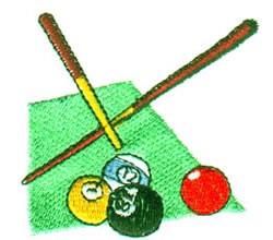 beginner-friendly billiard machine embroidery pattern - Billiards for Billiard Covers