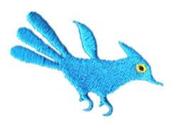 Bird Artwork - 4x4 bird quick stitch embroidery design for decorative pillow covers