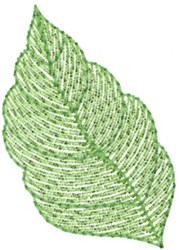 quick stitch leaf machine embroidery pattern - Broad Leaf for decorative pillow covers