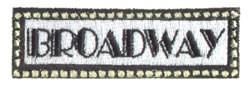 beginner-friendly broadway machine embroidery pattern - Broadway for Stage Props
