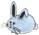 bunny rabbit quick stitch machine embroidery - Bunny Egg perfect for Baby Blankets